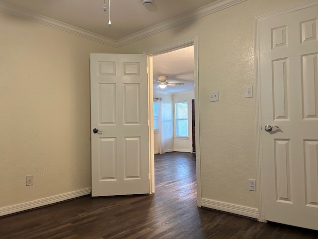 4401 Marina Street, Unit B Houston, TX 77007 - Photo 22 of 26 an empty room with wooden floor and closet area