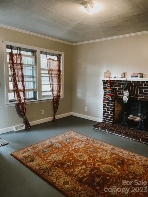 1532 Center Road Chester, SC 29706 - Photo 21 of 40 a view of an empty room with a fireplace and rug