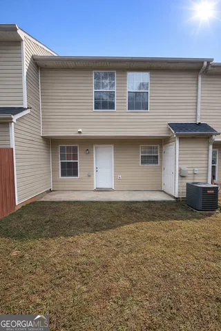 a backyard of a house