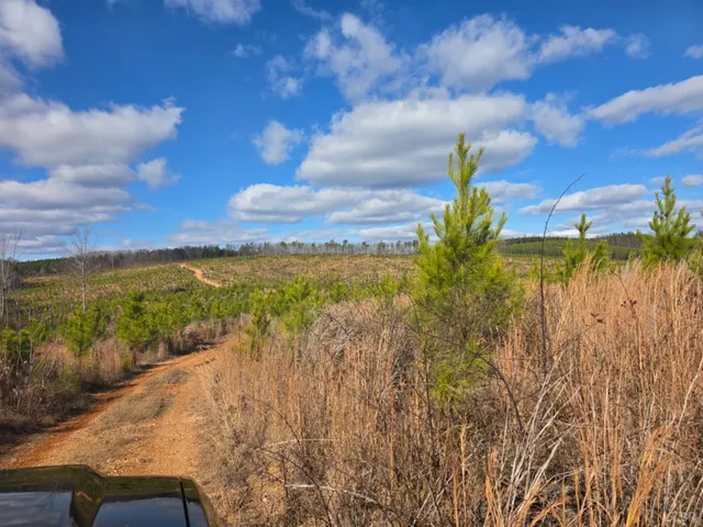 a view of lake with mountain in background