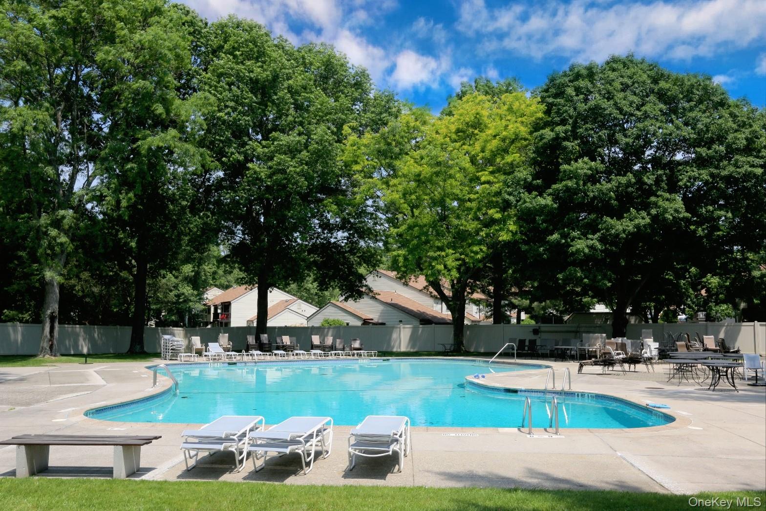 116 Village Road, Unit D Yorktown Heights, NY 10598 - Photo 28 of 32 a view of a backyard with swimming pool
