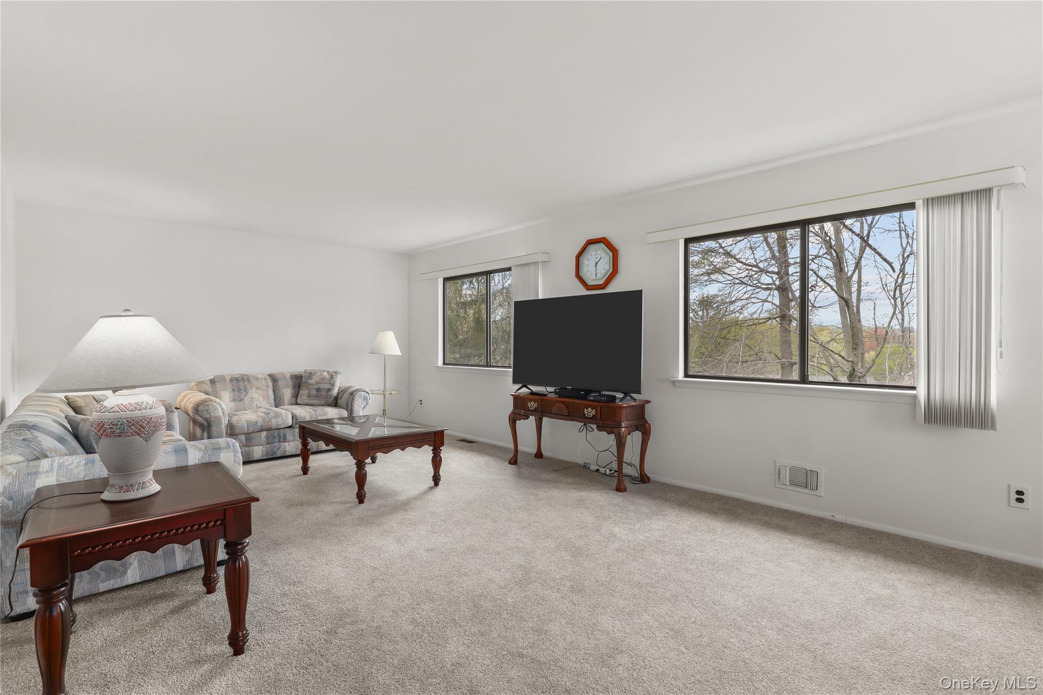 116 Village Road, Unit D Yorktown Heights, NY 10598 - Photo 4 of 32 a living room with furniture and a flat screen tv