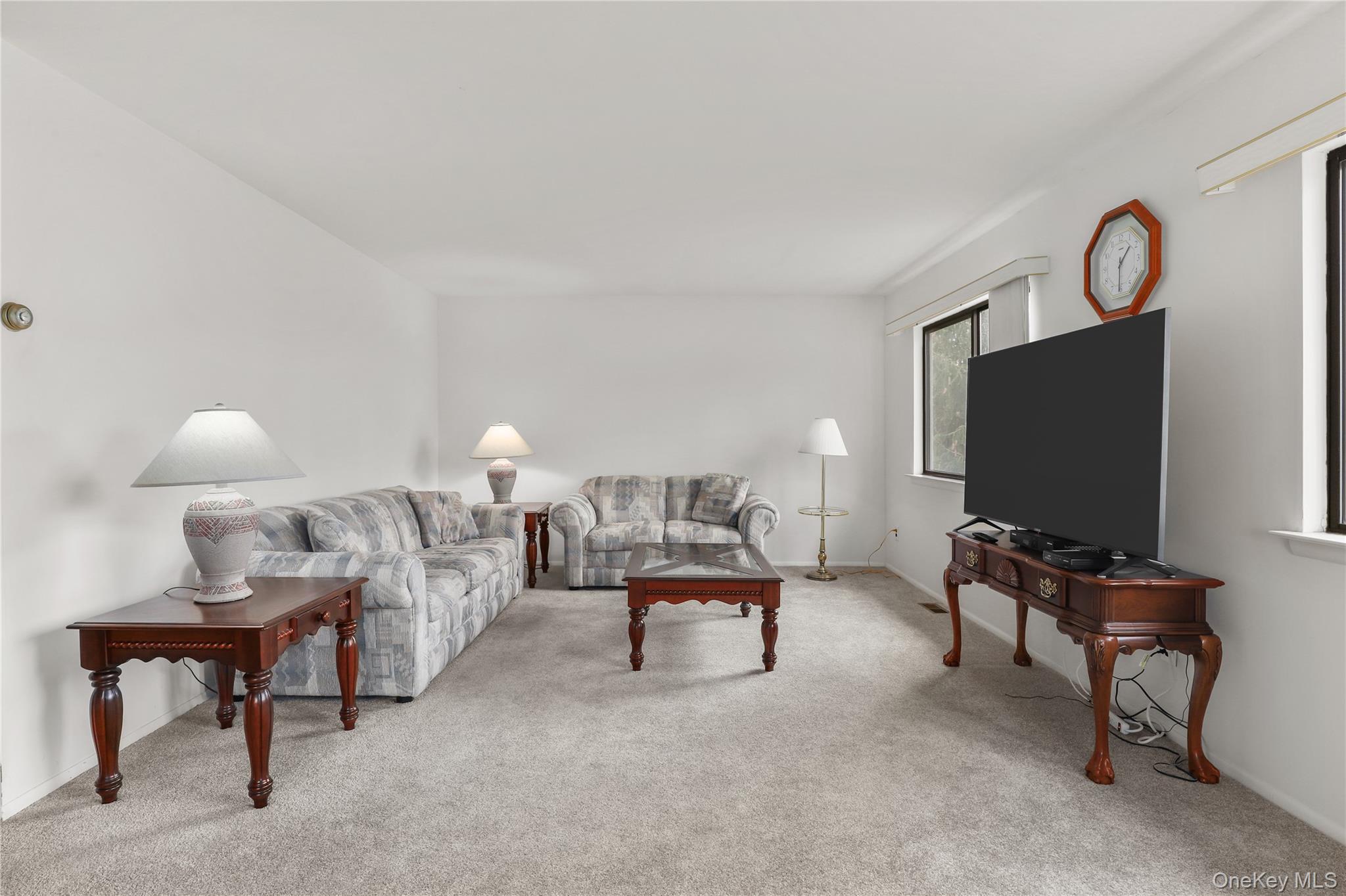 116 Village Road, Unit D Yorktown Heights, NY 10598 - Photo 5 of 32 a living room with furniture and a flat screen tv