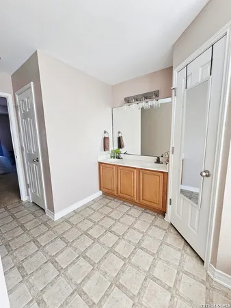 a view of a room with a sink