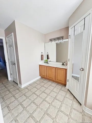 a view of a room with a sink