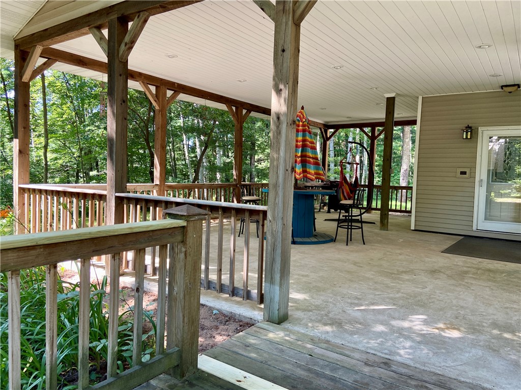 4612 Gaslyn Road Webster, WI 54893 - Photo 2 of 51 Large covered porch at the entry door