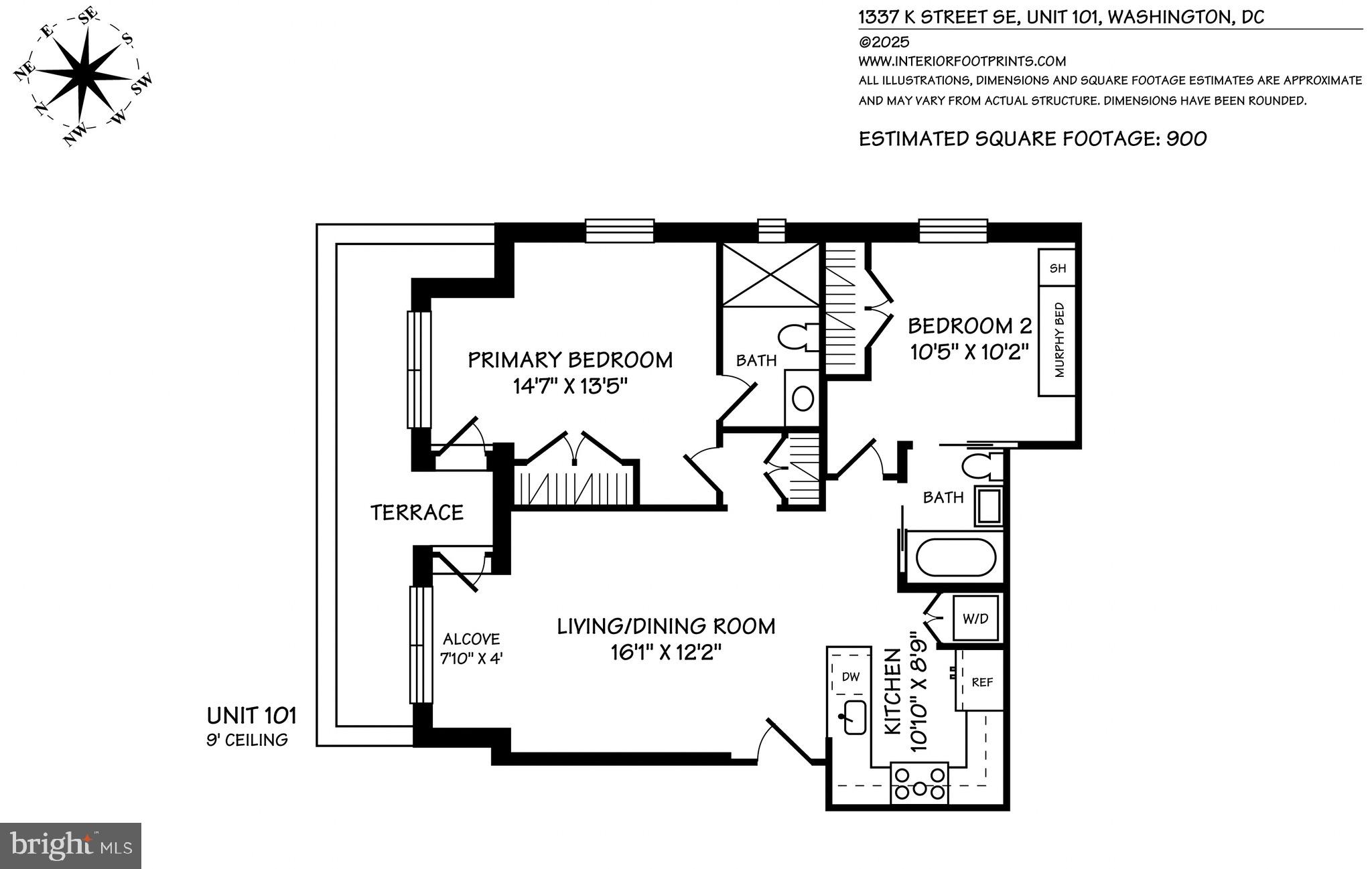 1337 K Street Southeast, Unit 101 Washington, DC 20003 - Photo 12 of 12 a picture of a book and a bed
