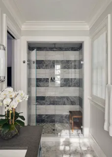 a view of staircase with lots of wooden floor