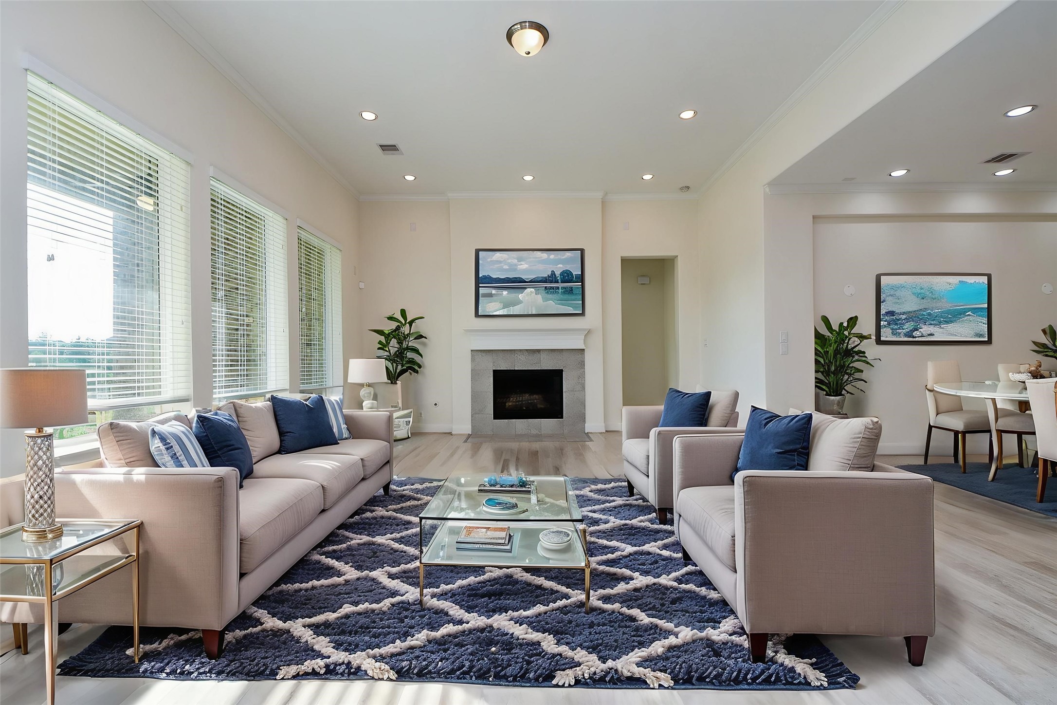 3618 Meandering Spring Drive Katy, TX 77494 - Photo 9 of 50 a living room with furniture fireplace and window