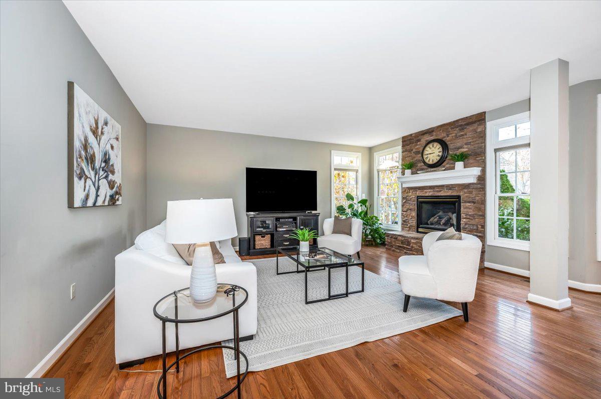 1235 Main Street Gaithersburg, MD 20878 - Photo 10 of 76 Family Room with stone fireplace
