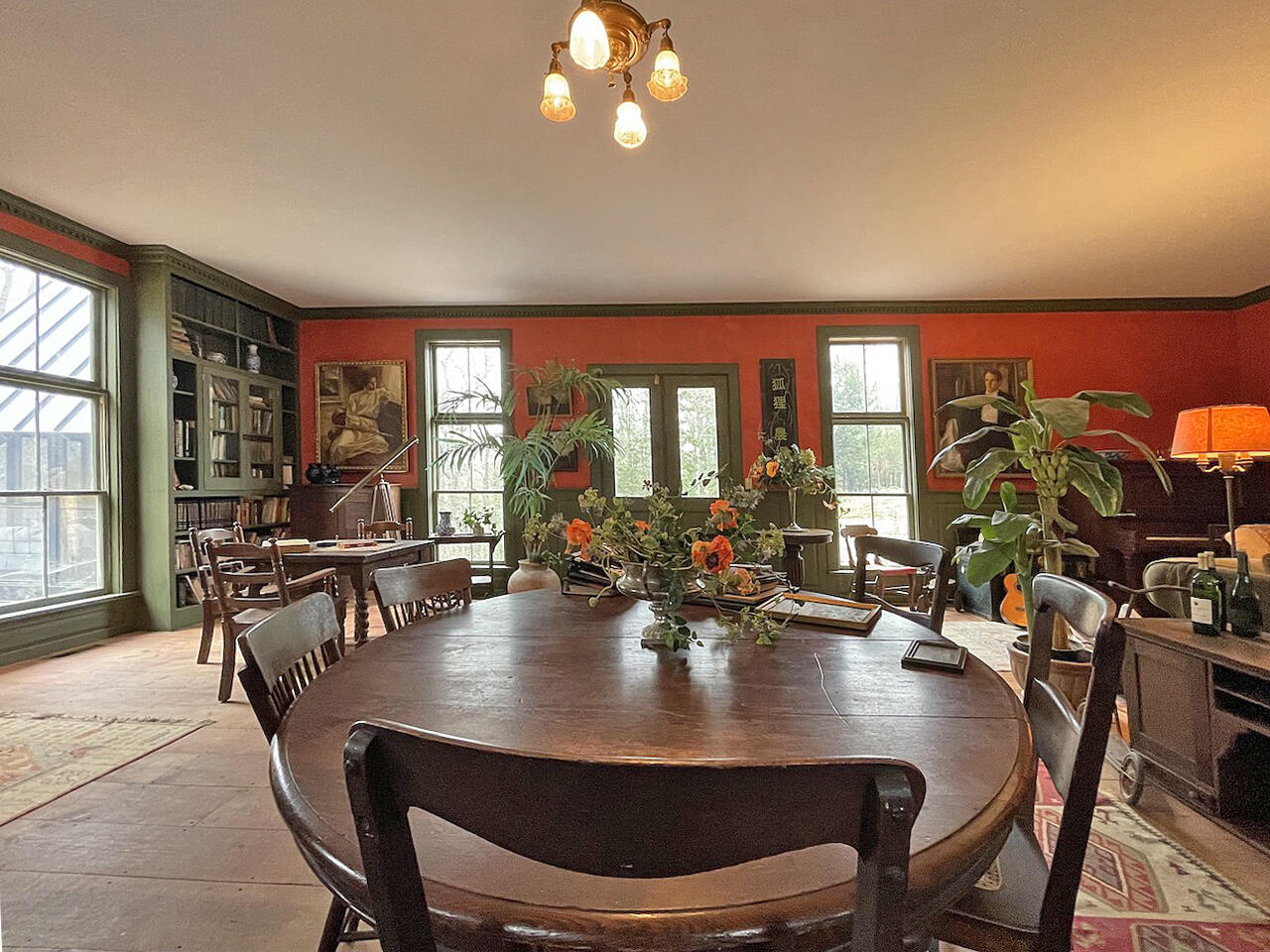 351 South Dyer Neck Road Newcastle, ME 04553 - Photo 16 of 33 Living Room Table and Flowers 1