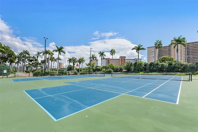 a view of a tennis court