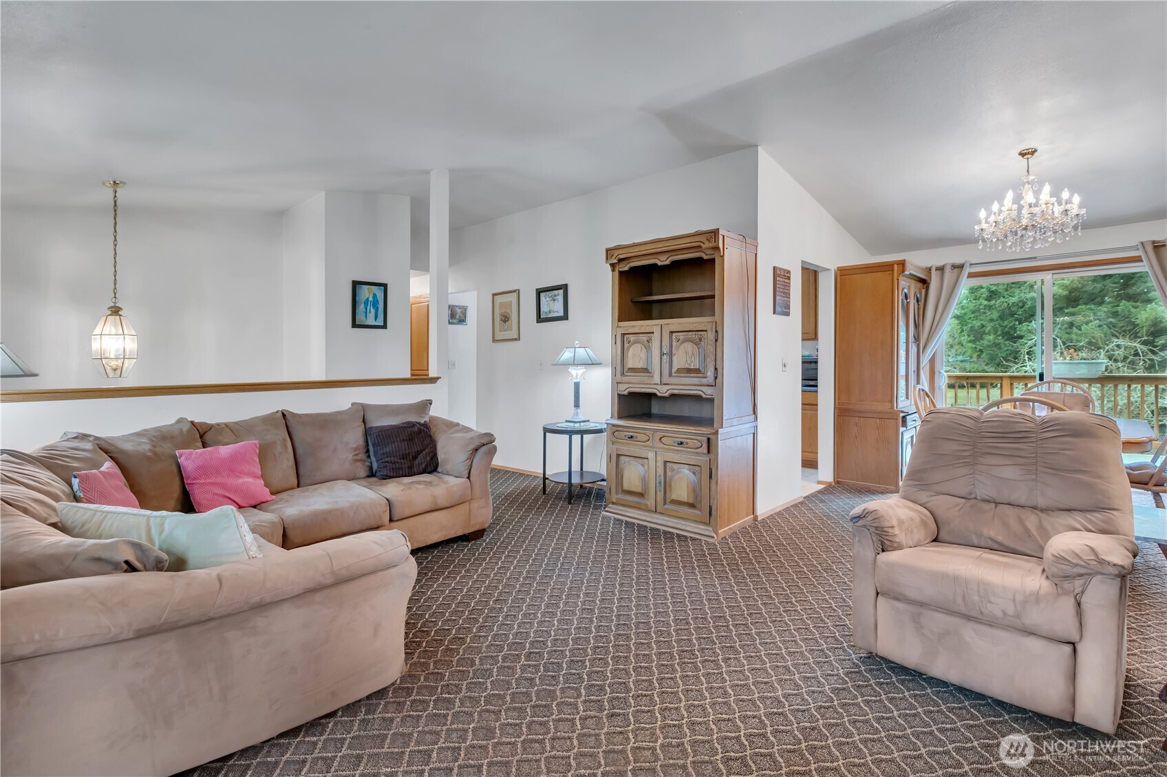 7316 Eustis Hunt Road Spanaway, WA 98387 - Photo 6 of 32 a living room with furniture and a large window