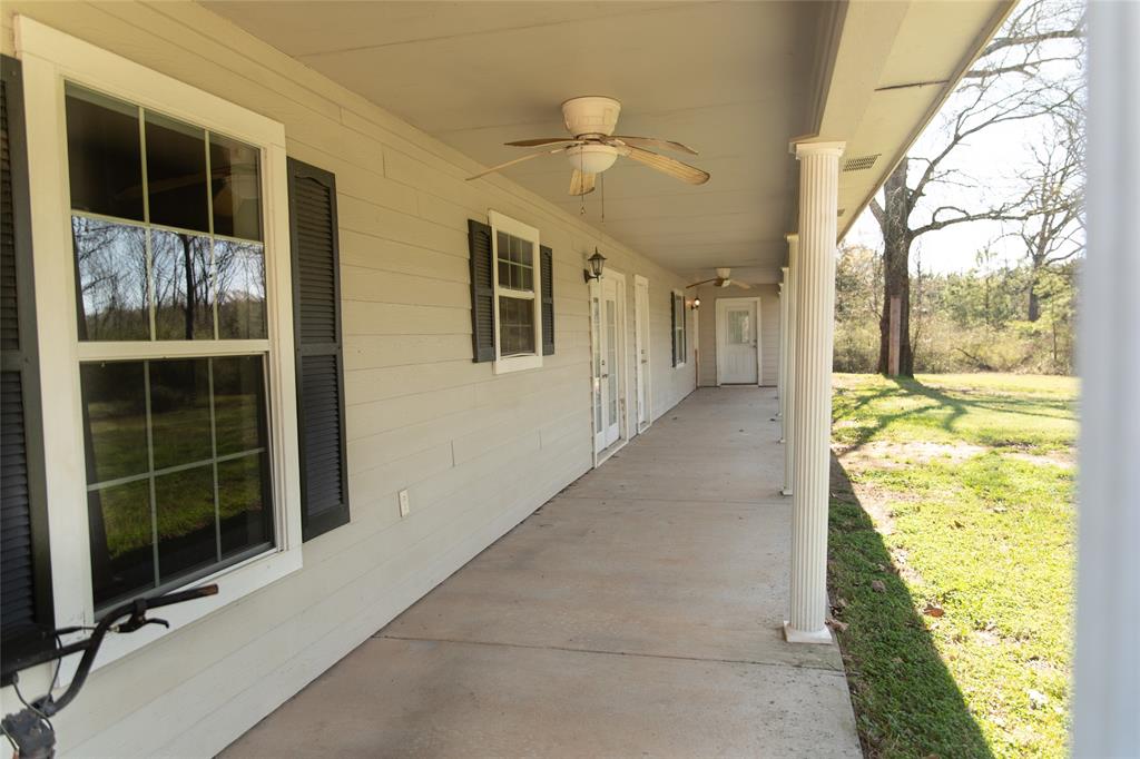 5215 Highway 7 Center, TX 75935 - Photo 6 of 37 View of patio featuring ceiling fan