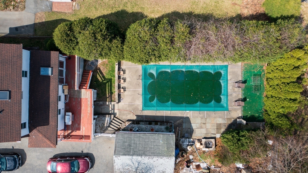 69 Eureka Street Worcester, MA 01603 - Photo 7 of 37 a bird view of a house with a garden