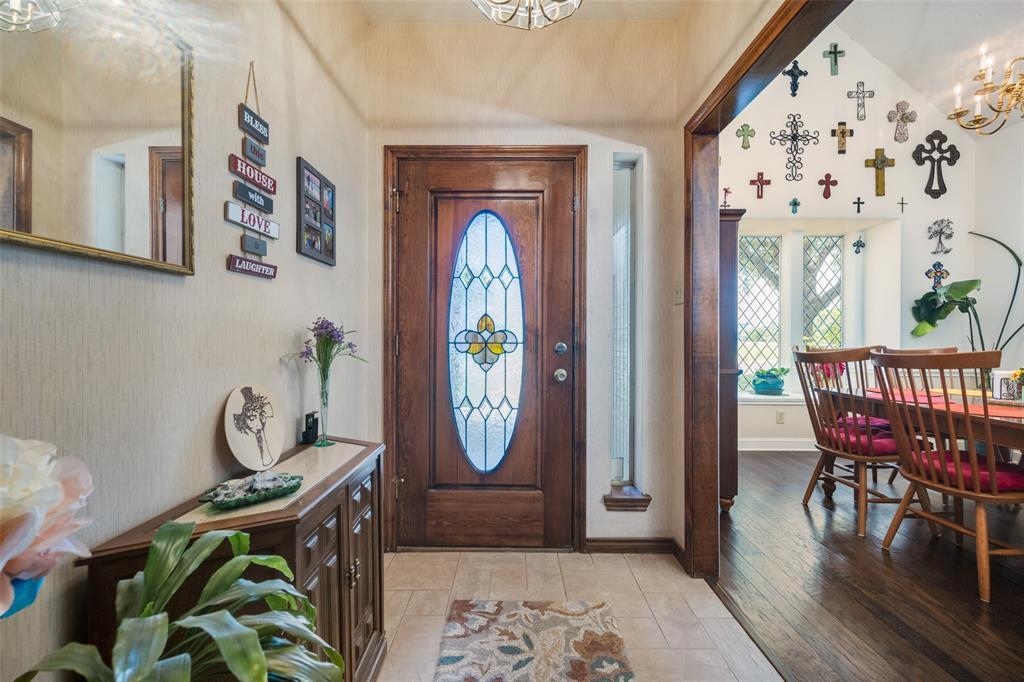 1 Finley Circle Krum, TX 76249 - Photo 3 of 30 a view of a dining room with furniture window and wooden floor