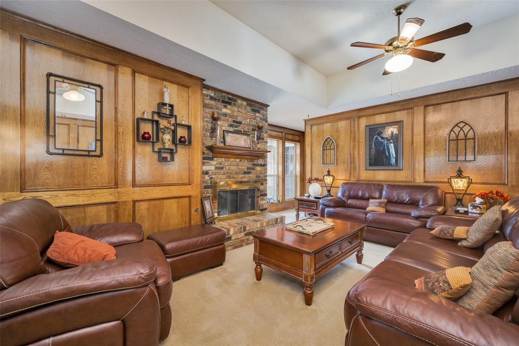 1 Finley Circle Krum, TX 76249 - Photo 6 of 30 a living room with furniture ceiling fan and a window