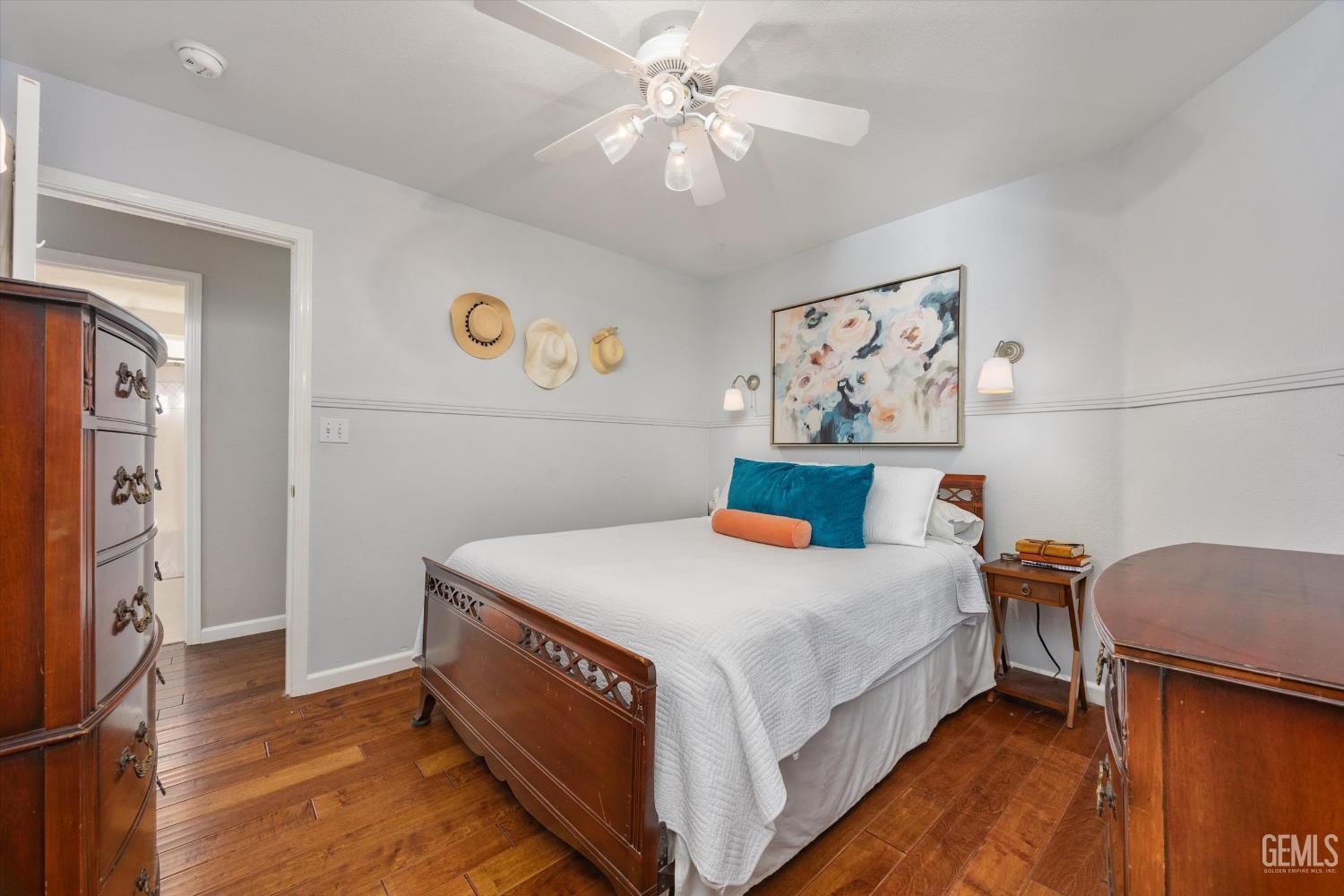 Undisclosed Address Bakersfield, CA 93312 - Photo 41 of 61 a bedroom with a bed and a table in it