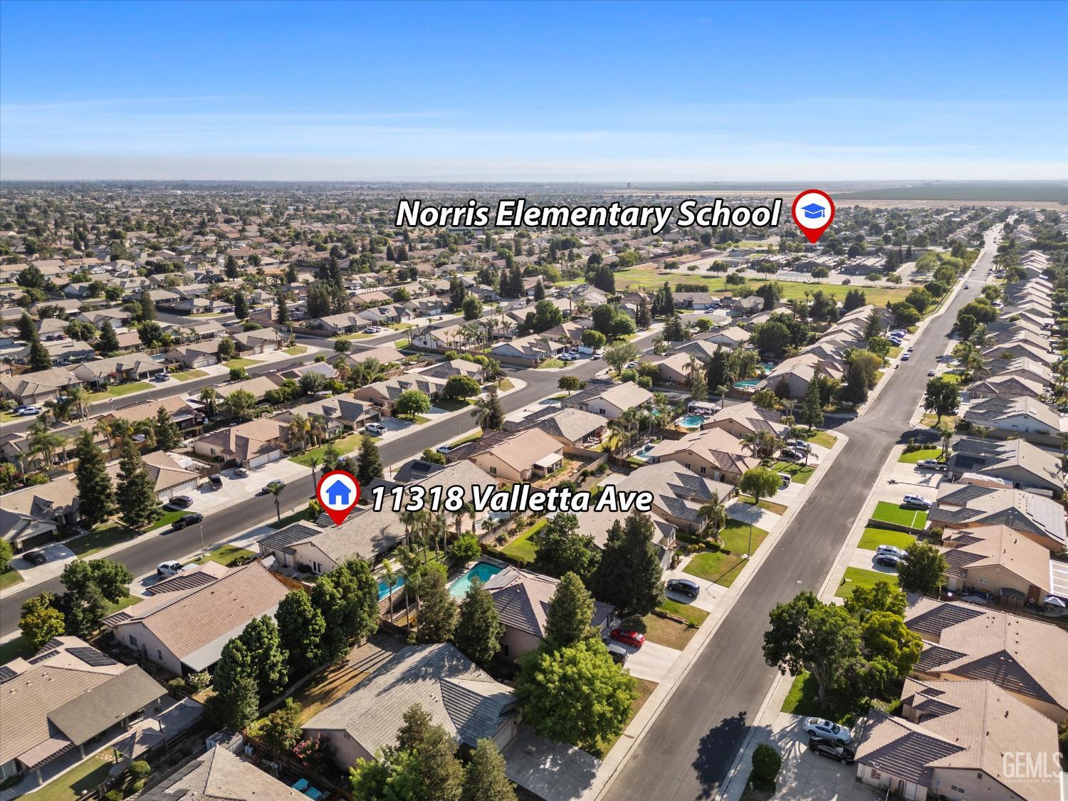 Undisclosed Address Bakersfield, CA 93312 - Photo 61 of 61 an aerial view of a city