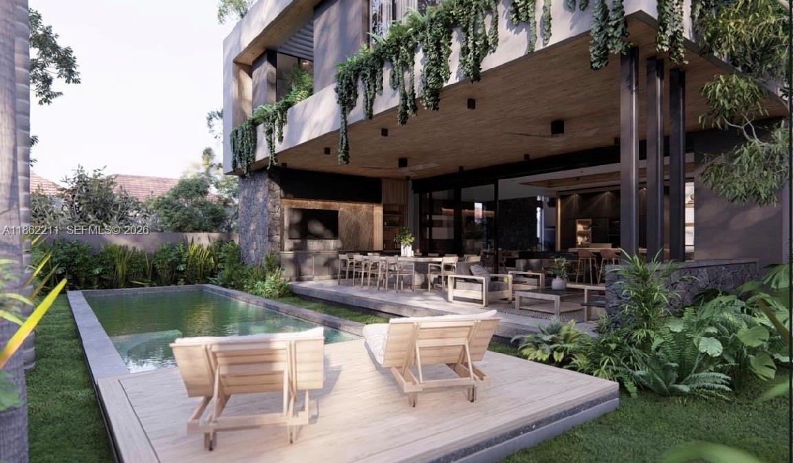 2664 Southwest 17th Avenue Miami, FL 33133 - Photo 18 of 32 a view of a patio with chairs and plants