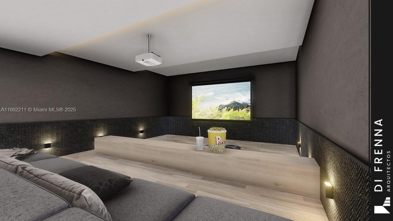 2664 Southwest 17th Avenue Miami, FL 33133 - Photo 55 of 56 a bedroom with a bed and a flat screen tv