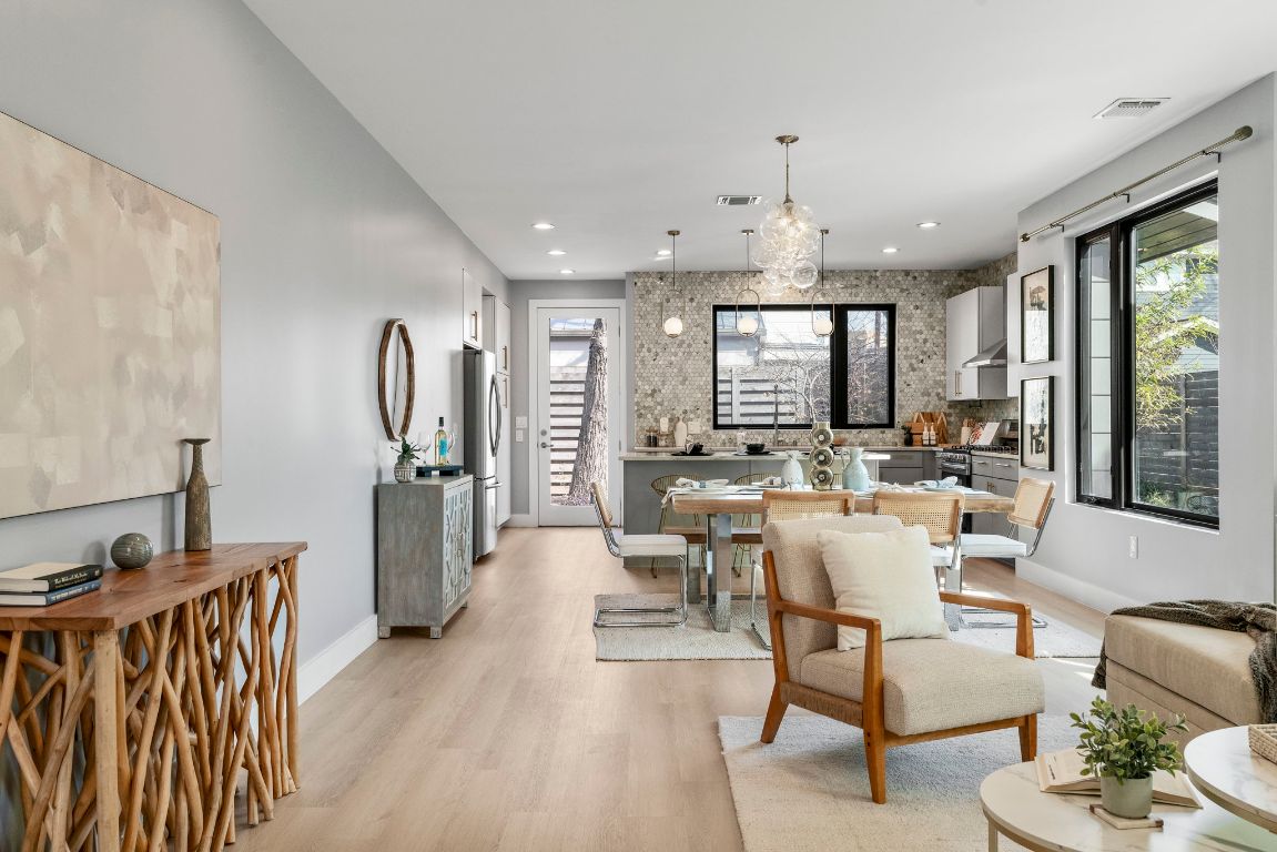 3612 Thompson Street, Unit 1 Austin, TX 78702 - Photo 7 of 40 A generous layout makes this the perfect space for hosting, lounging, and everyday life without feeling crowded.