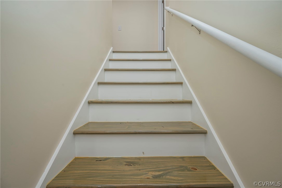916 Nutbush Road Victoria, VA 23974 - Photo 17 of 25 a view of staircase with white walls