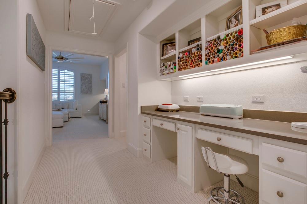 4059 Marble Hill Road Frisco, TX 75034 - Photo 31 of 40 a hallway with a sink and a refrigerator