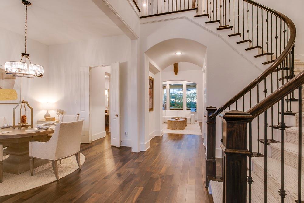4059 Marble Hill Road Frisco, TX 75034 - Photo 4 of 40 a view of entryway and hall with wooden floor