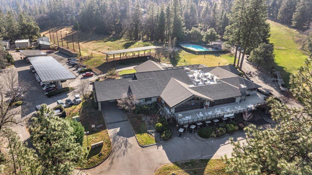 16929 Lawrence Way Grass Valley, CA 95949 - Photo 24 of 27 an aerial view of a house with swimming pool and outdoor seating