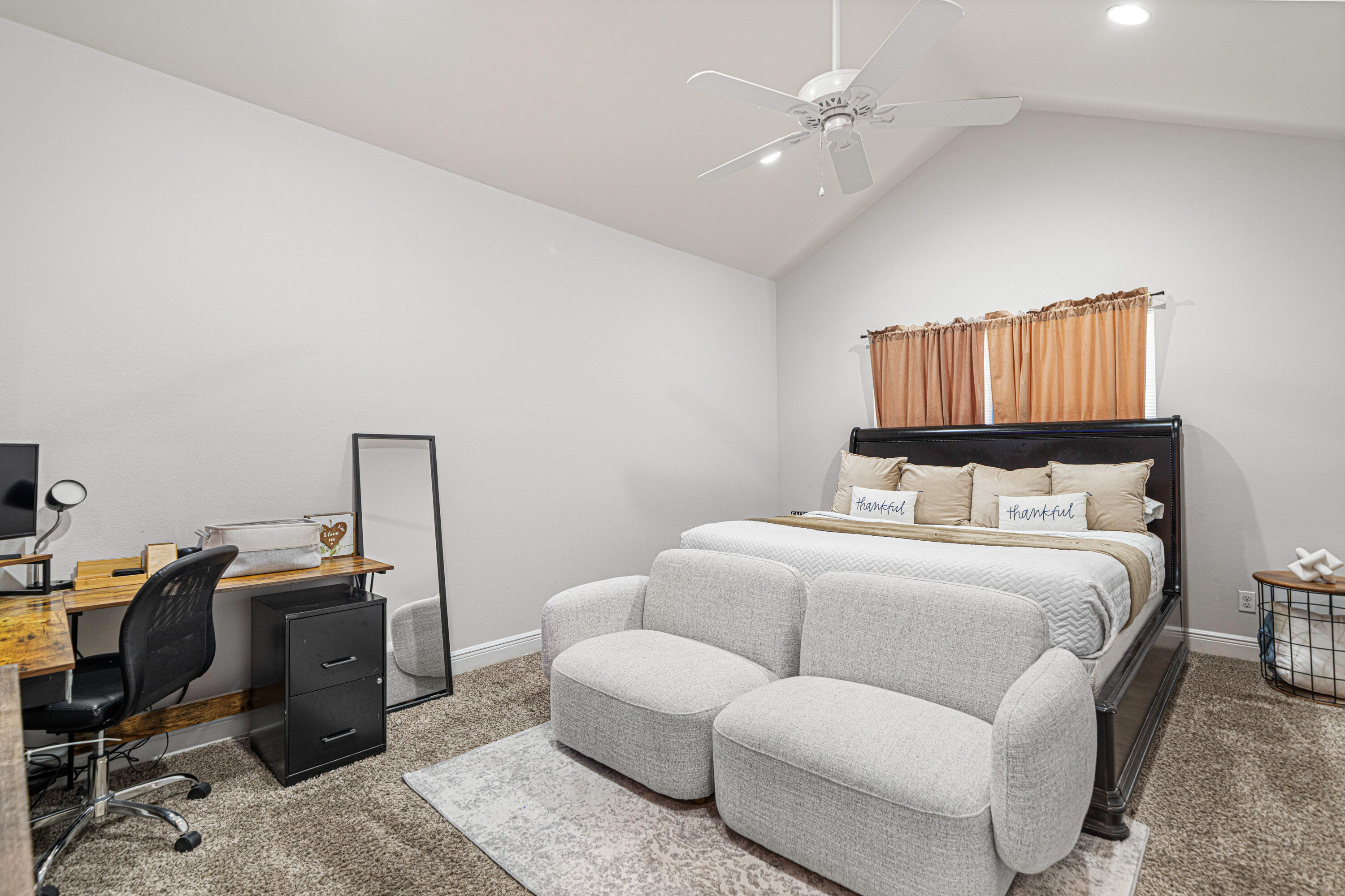 3263 Chapelwood Drive Crestview, FL 32539 - Photo 18 of 39 a bedroom with a bed and a chandelier