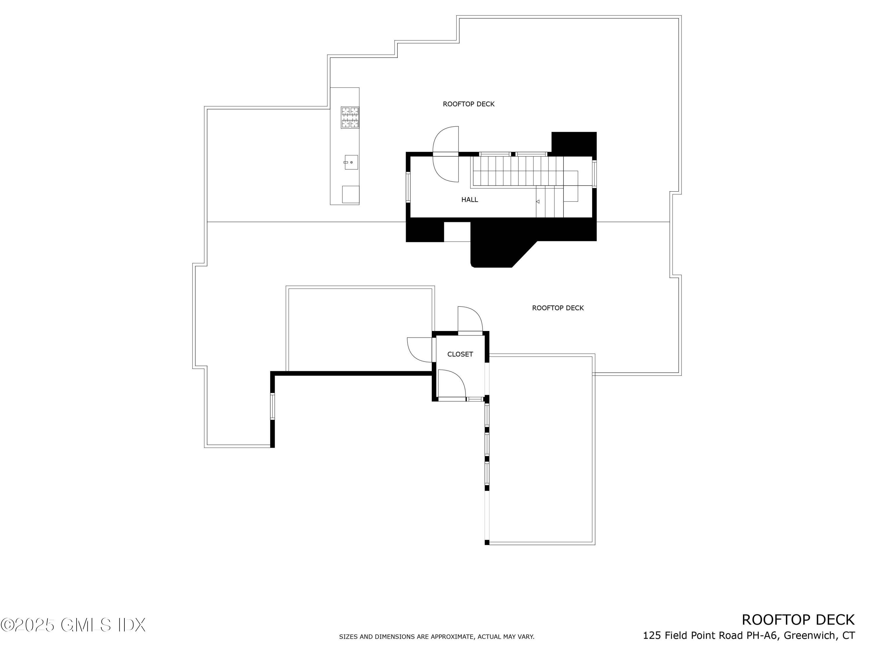125 Field Point Road, Unit PH A6 Greenwich, CT 06830 - Photo 22 of 22 a picture of floor plan