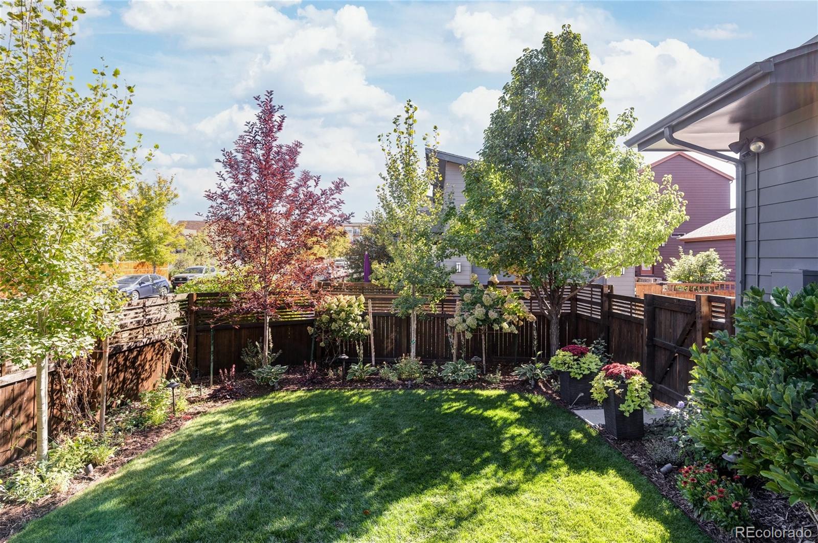 7790 East 32nd Avenue Denver, CO 80238 - Photo 35 of 40 a view of a house with a yard and a garden