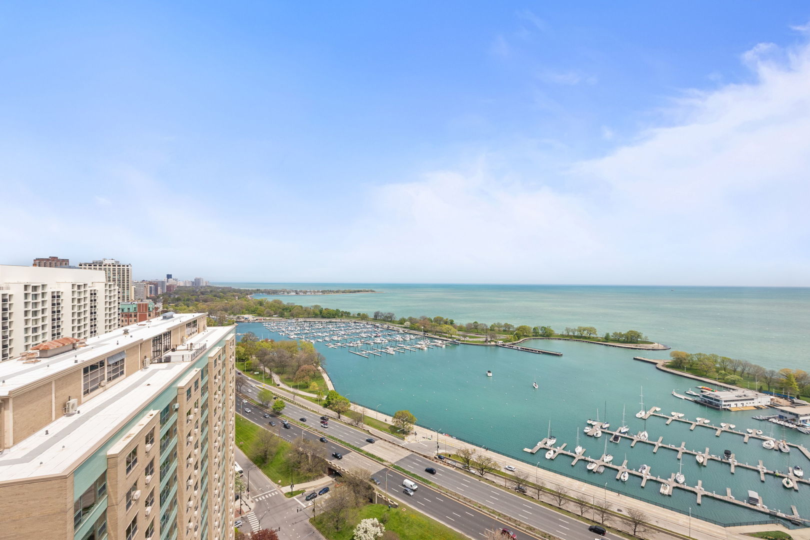 3150 North Lake Shore Drive, Unit 30C Chicago, IL 60657 - Photo 7 of 41 a view of city with ocean view