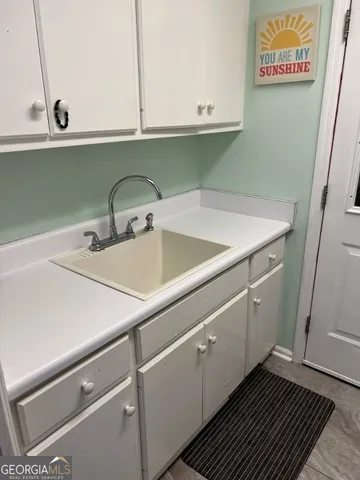 a close view of utility room