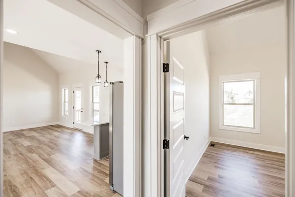 a view of a house with wooden floor