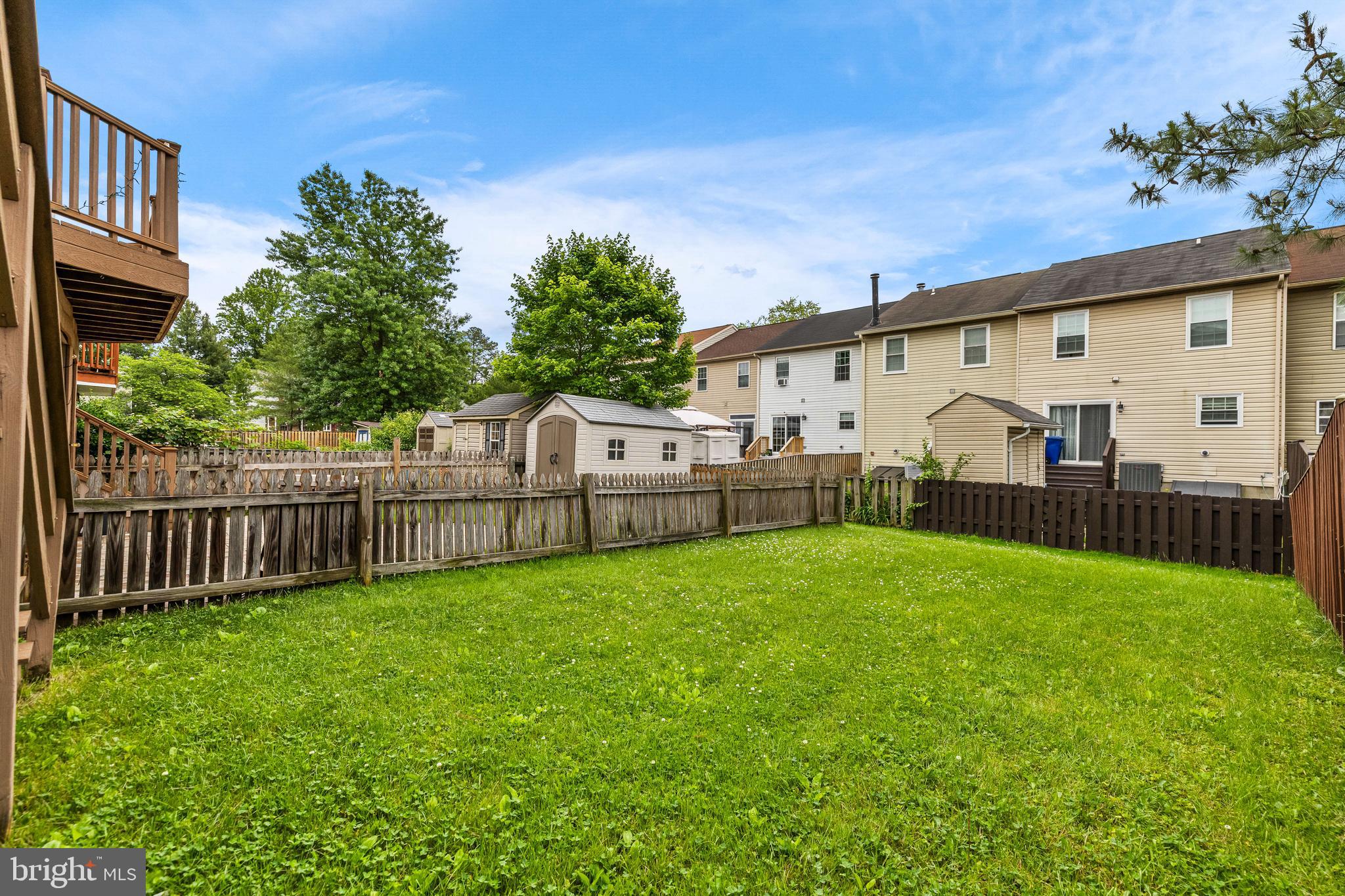 3790 Timahoe Circle Baltimore, MD 21236 - Photo 25 of 33 a view of backyard with deck and garden
