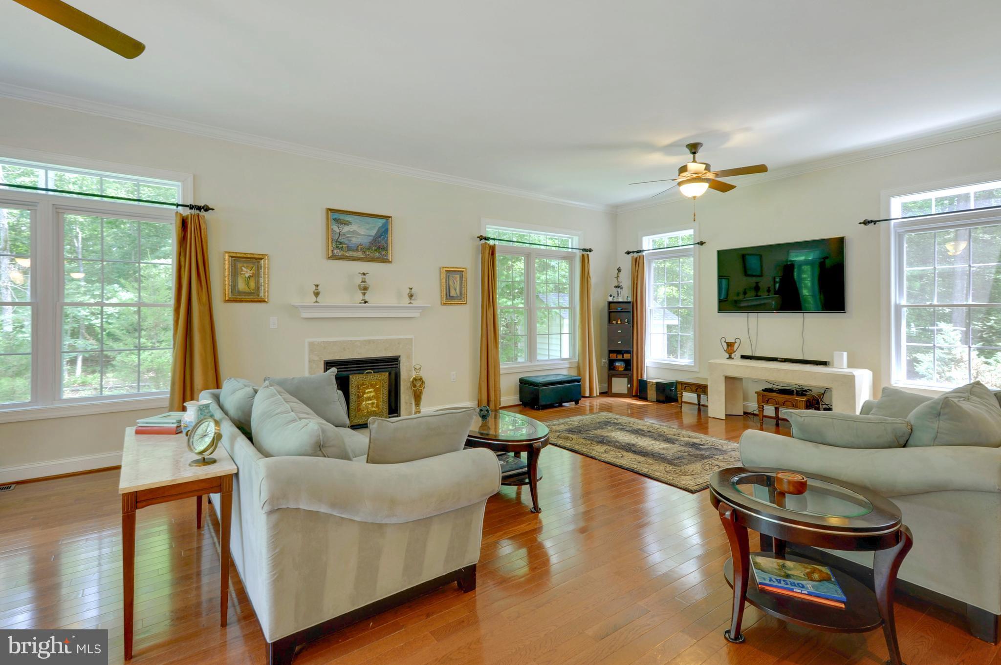 9440 Billingsley Road White Plains, MD 20695 - Photo 9 of 30 a living room with fireplace furniture and a flat screen tv