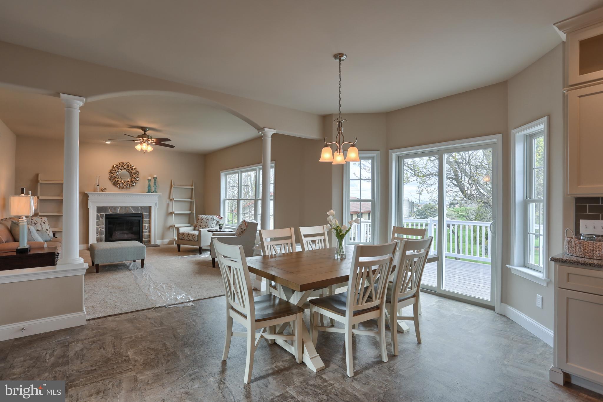 5 Rolling Meadow Road Lebanon, PA 17046 - Photo 22 of 35 a view of a dining room with furniture window and outside view