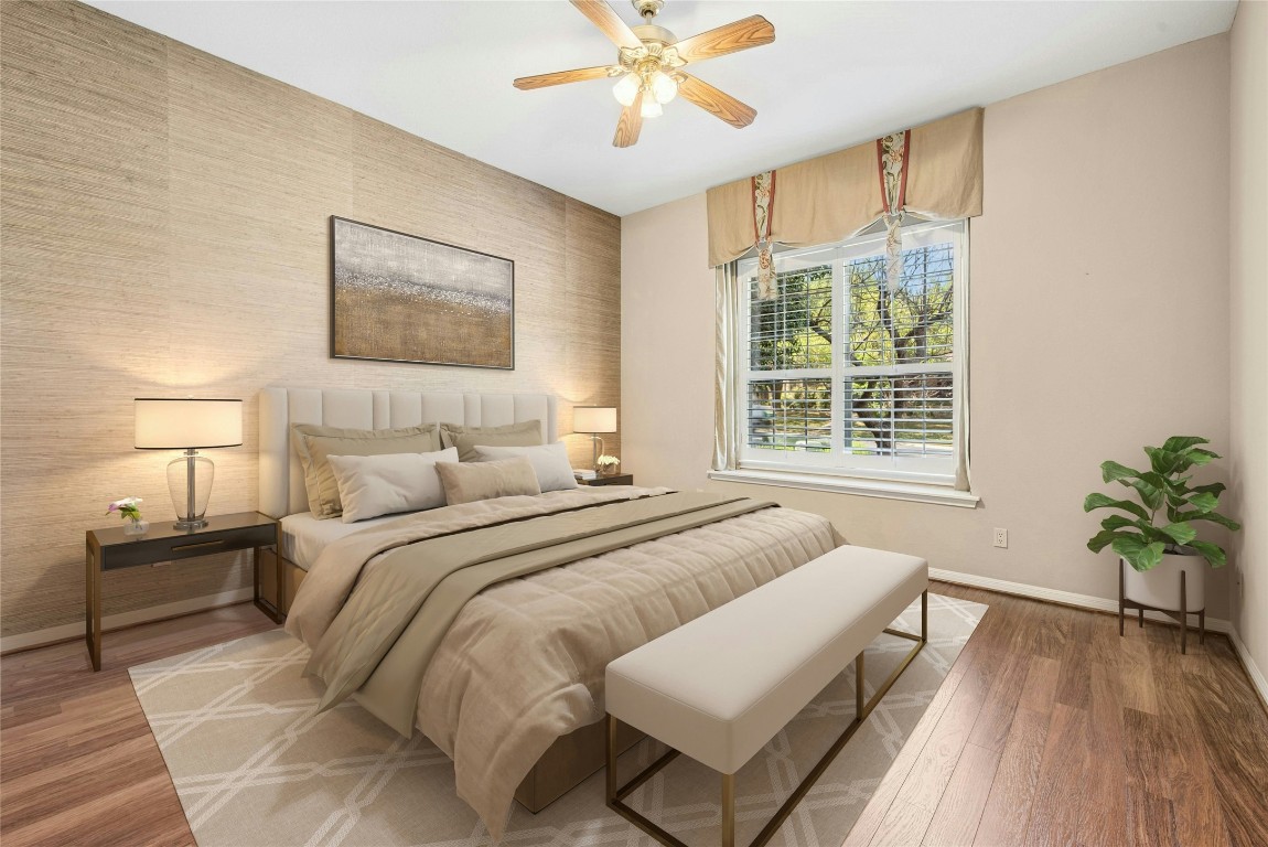 316 Trail Of The Flowers Georgetown, TX 78633 - Photo 26 of 40 a bedroom with a bed and a window