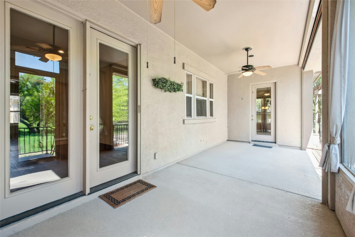 316 Trail Of The Flowers Georgetown, TX 78633 - Photo 31 of 40 a view of an entryway with wooden floor and garden