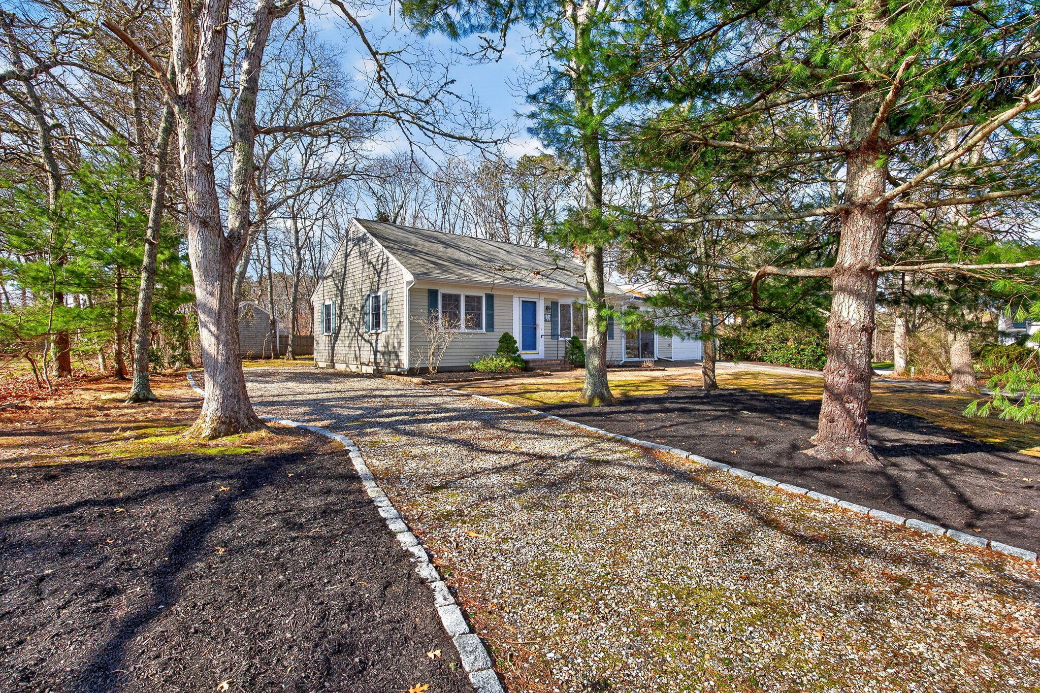 12 Inkberry Lane Harwich, MA 02645 - Photo 28 of 41 a view of a yard with plants and trees