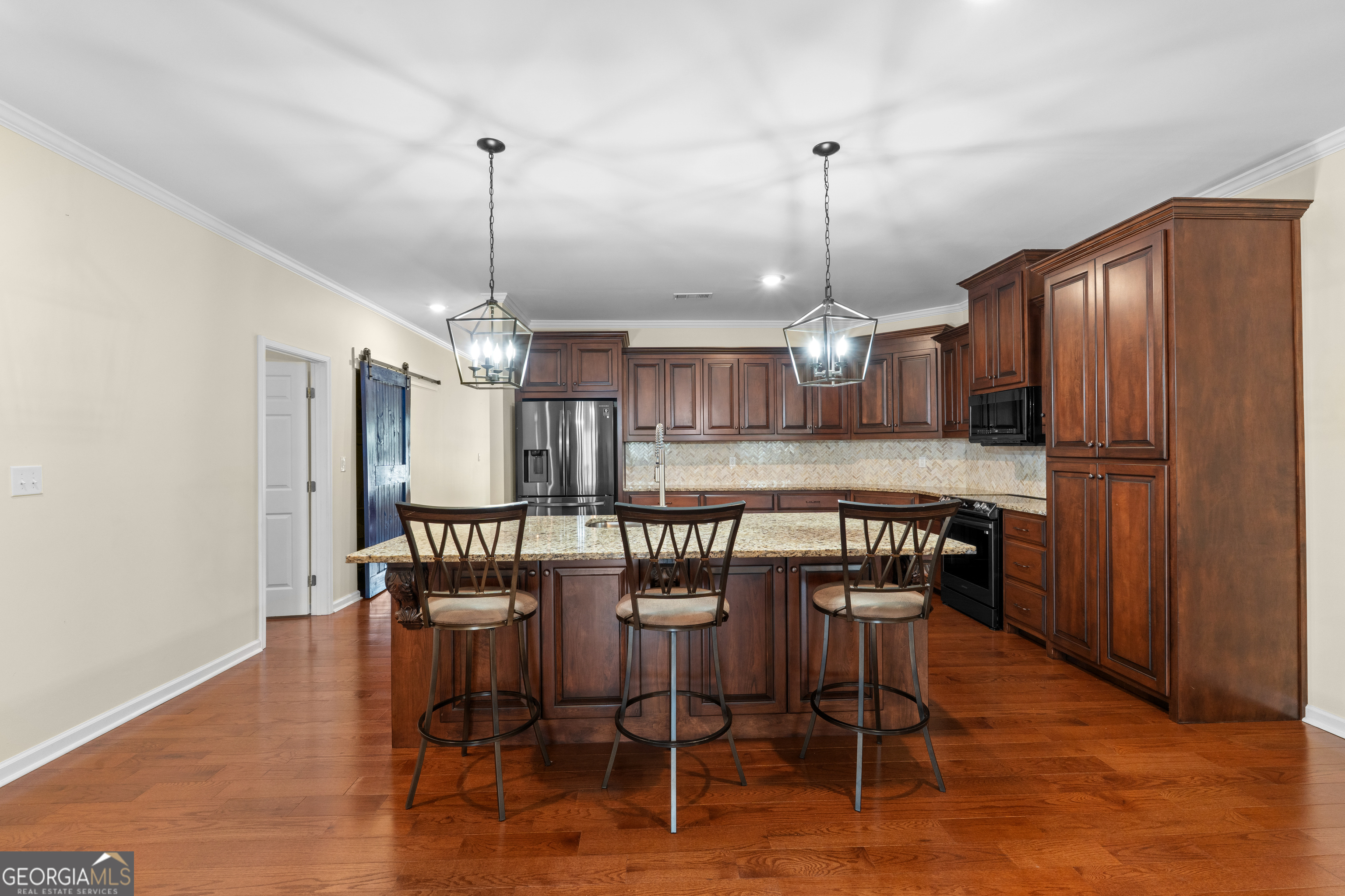 733 Cherry Road Franklin, GA 30217 - Photo 12 of 67 a view of a dining room with furniture window and wooden floor