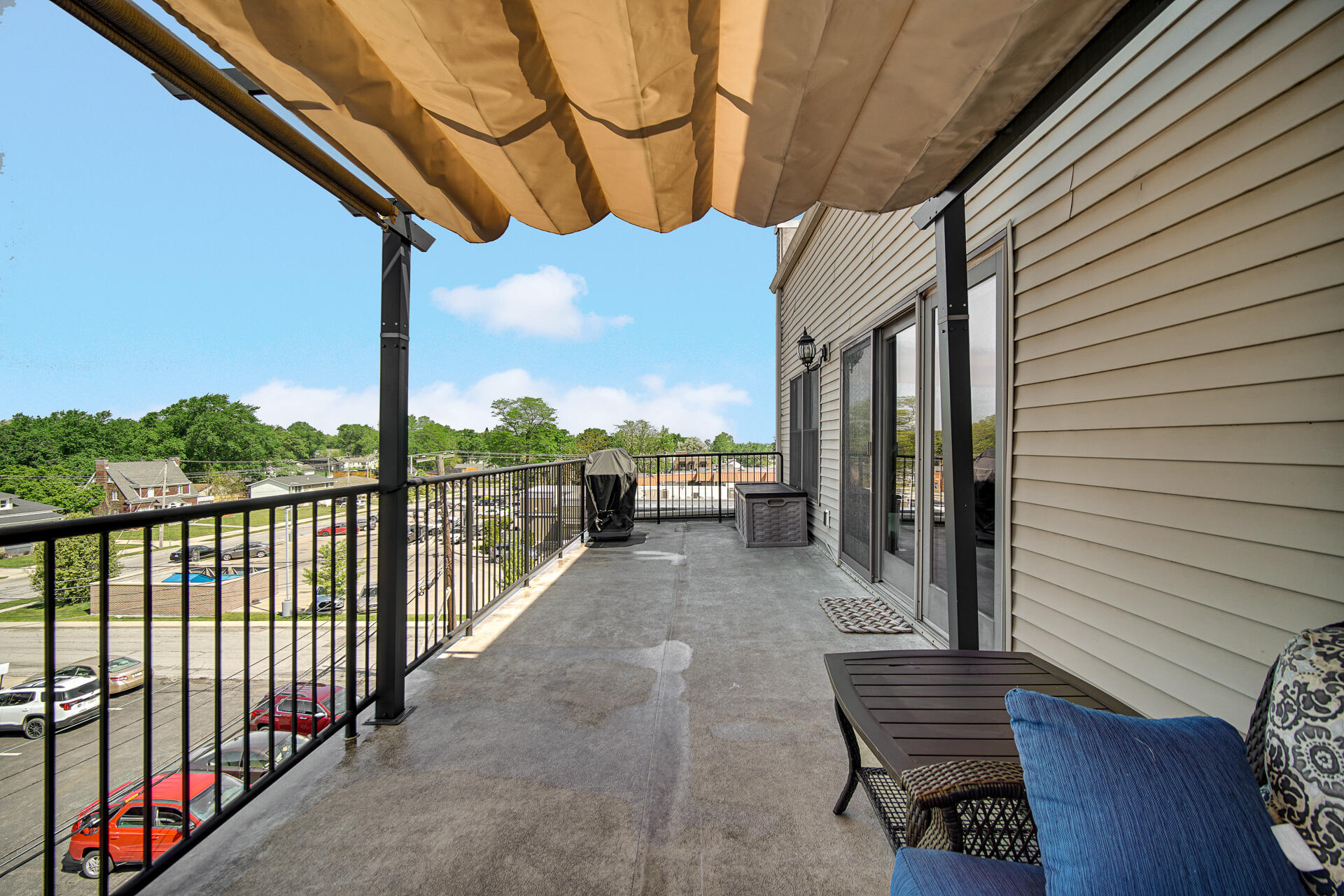 123 North Main Street, Unit 301 Crown Point, IN 46307 - Photo 21 of 25 a view of a chairs and tables in the balcony