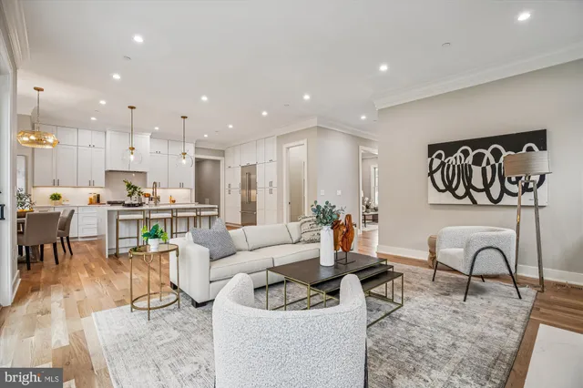 a bedroom with a bed and a dresser in it