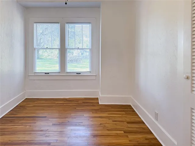 a view of an front door