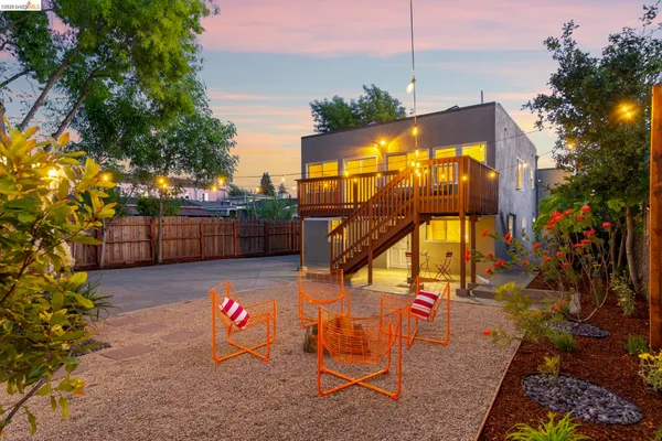 a view of outdoor seating