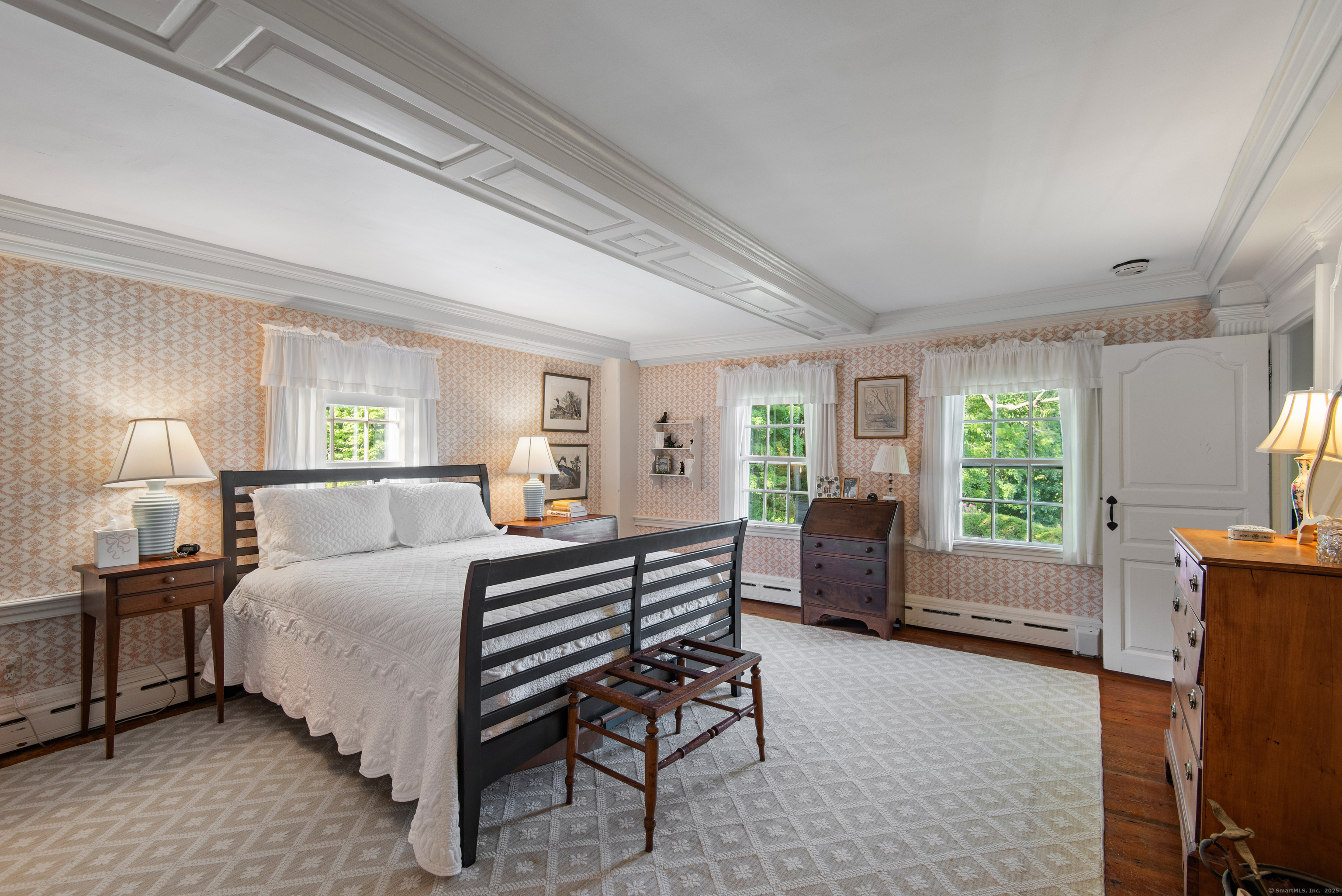 53-1 Selden Road Lyme, CT 06371 - Photo 17 of 40 Ensuite guest room with fireplace.