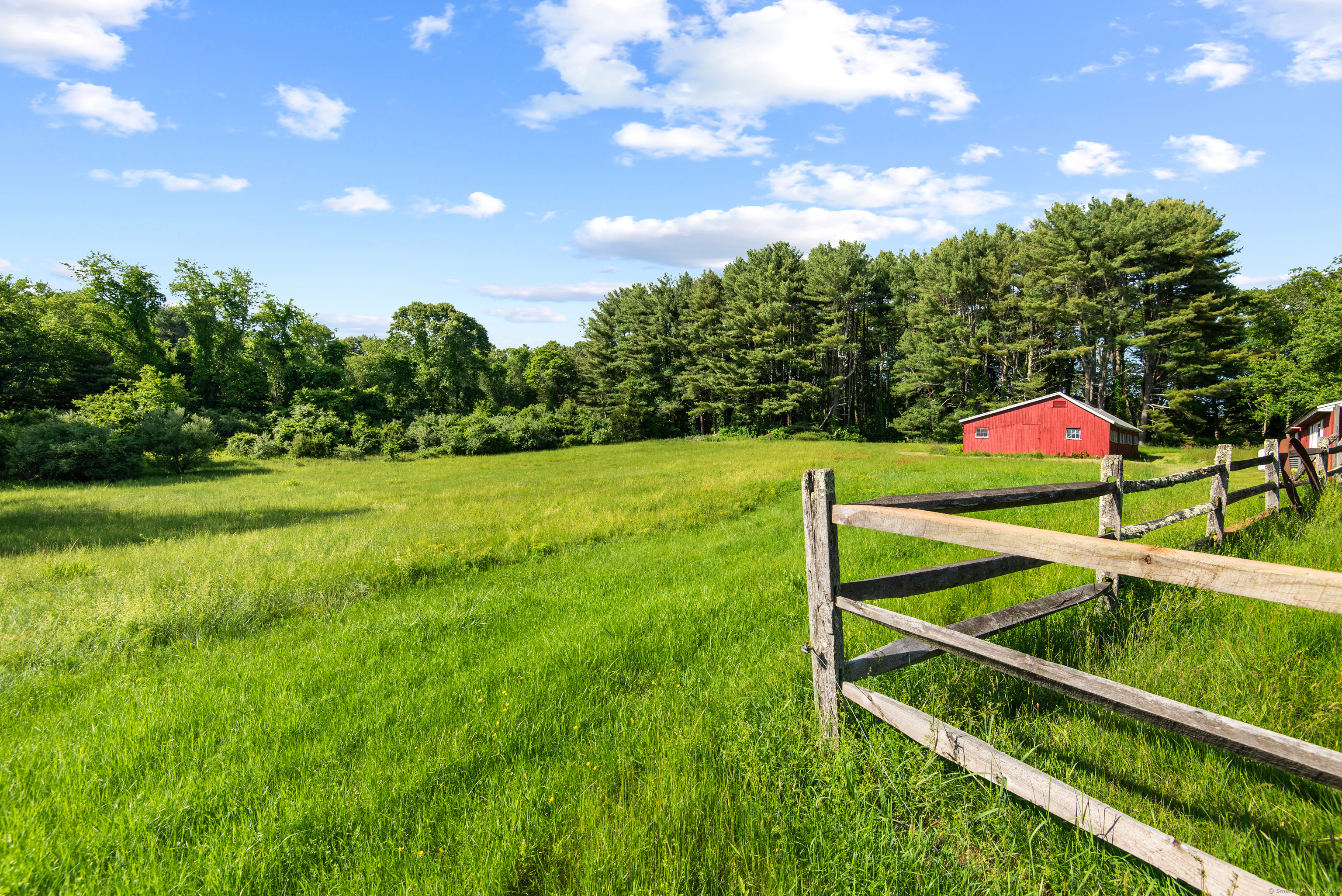 53-1 Selden Road Lyme, CT 06371 - Photo 33 of 40 Lovely back pasture with split rail fencing.
