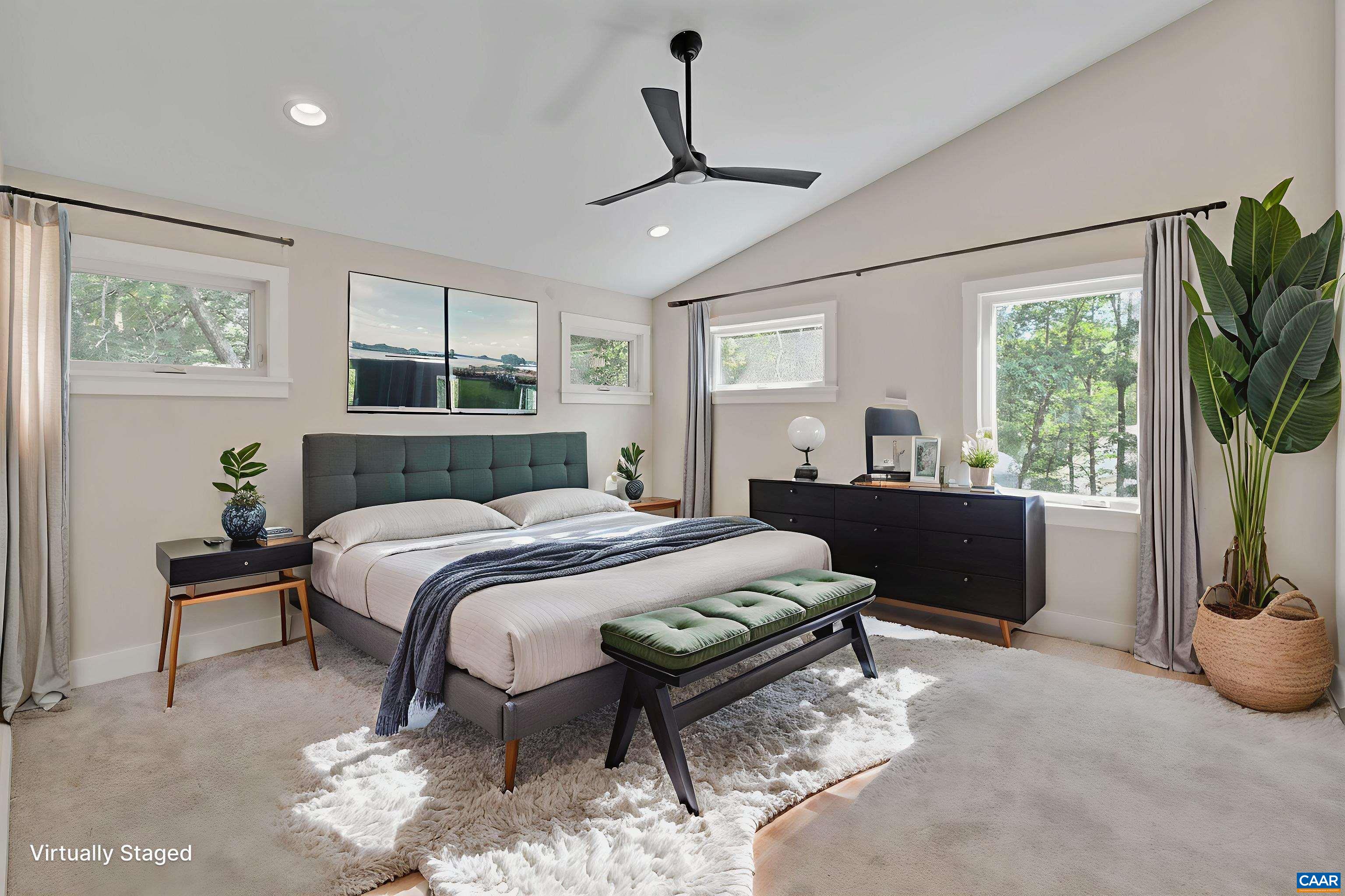 34 Turkeysag Trail Palmyra, VA 22963 - Photo 26 of 53 a bedroom with a bed lamps and window